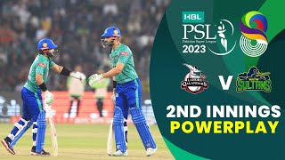 2nd Innings Powerplay  Lahore Qalandars vs Multan Sultans  Match 20  HBL PSL 8  MI2T [upl. by Loferski]