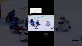 My hat trick in the Beijing Paralympics paralympicsport hattrick sledhockey hockey [upl. by Nikita927]