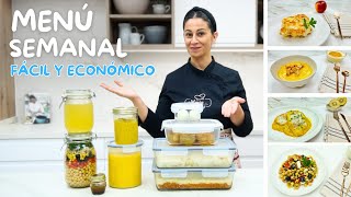 😍🍴 MENÚ SEMANAL Fácil y ECONÓMICO con Ingredientes Simples ¡Come Bien SIN GASTAR MUCHOquot 💰🍽️ [upl. by Iliam400]