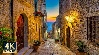 Giovinazzo Italy 🇮🇹 4K Puglia Evening Walking Tour 2024 [upl. by Beckman]