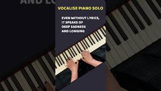 Rachmaninoff quotVocalisequot Piano Solo thepianokeys vocalise [upl. by Sivel]