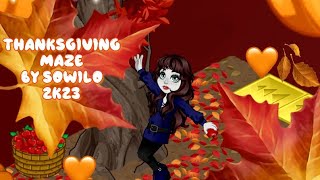 WoozWorld Thanksgiving Maze By Sowilo 2023  Woozworld Maze  juliewoozworld [upl. by Asim]