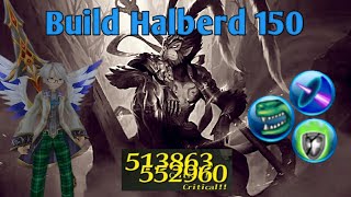 Toram Online  Build Halberd  Dps lvl 150 High Damage [upl. by Sophi]