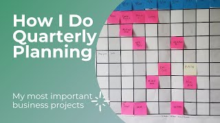 How I Do Quarterly Planning  Project Management [upl. by Hcirdeirf]