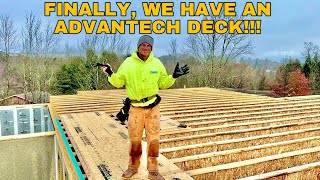 How I Install anAdvanTech Subfloor and Skirtboard on onCENTER BLI IJoists [upl. by Akaya]