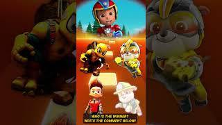 Real Spider Rubble vs Jet Rubble vs Ryder vs Firefighter Rubble 3 pawpatrol tileshop shorts [upl. by Fleda]