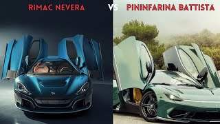 Epic Clash Rimac Nevera takes on Pininfarina Battista [upl. by Dewar]