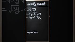 Simplify Radical [upl. by Brathwaite]