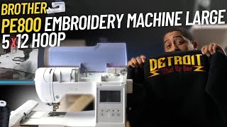 How to make an incredible embroidery trick using the Brother PE800 and 5x12 hoop [upl. by Penman]