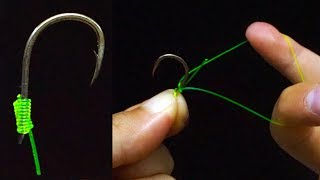 Fishing KnotHow To Tie A Hook3 Ways To Tie Hooks [upl. by Einohpets280]