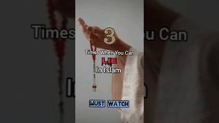 Times when you can lie in islam 🤔😱 shorts youtubeshorts islamicvideo time lies islam [upl. by Yelsa905]