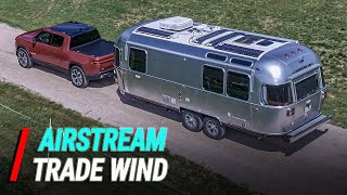 Airstream Trade Wind Trailer Is Built For Boondocking [upl. by Kally]