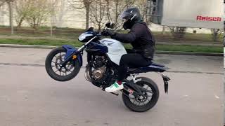 First Wheelie CB500F [upl. by Vinna372]