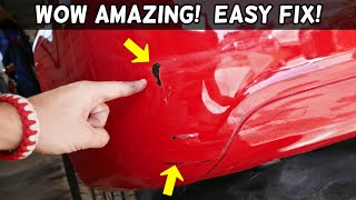 HOW TO FIX PAINT SCRATCH ON CAR BUMPER like a PRO  Easy [upl. by Naivad801]