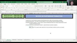 REVIEW ON PARTNERSHIP FORMATION FULL [upl. by Ellehcil]