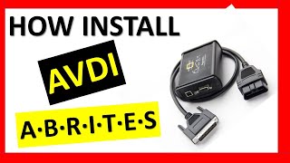 INSTALL AVDI SOFTWARE ABRITES [upl. by Giorgio]