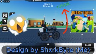 New best moneymaking car in Risky Haul 350k Money  Roblox roblox car tutorial fyp viral wow [upl. by Ronna]