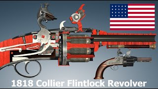 How a Collier Flintlock Revolver Works [upl. by Gizela]