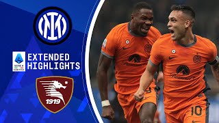 Inter vs Salernitana Extended Highlights  Serie A  CBS Sports Golazo [upl. by Weisler]