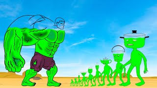 Evolution Of GIANT HULK Vs Evolution Of MONSTER RADIATION Monsters Ranked From Weakest To Strongest [upl. by Ronni]