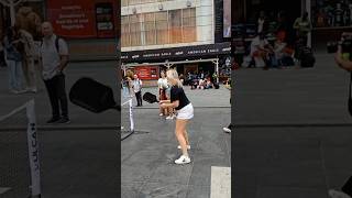 New Game Pickleball in Times Square [upl. by Elyrad]