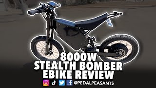 8000W Stealth Bomber Ebike Review [upl. by Aserehs]