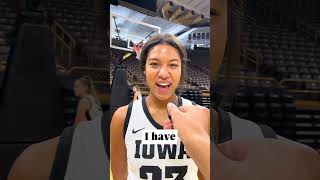 We asked the Iowa Womens Basketball team their pregame ritual This is what they said [upl. by Donelson99]