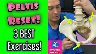 Pelvis RESET Naturally 3 BEST Exercises Rid Low Back SI Joint amp Groin Pain  Dr Wil amp Dr K [upl. by Nohtanoj]