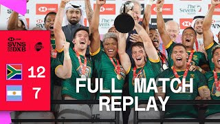 Blitzboks make it FIVE  South Africa v Argentina  Full Match Replay  Dubai HSBC SVNS [upl. by Cicely969]