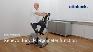 Kenevo Bicycle ergometer function  Ottobock [upl. by Kleiman]