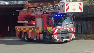 TURNOUT BELLS G16A3 Turnable Ladder Turnout Greater Manchester Fire Rescue Service [upl. by Steinberg]