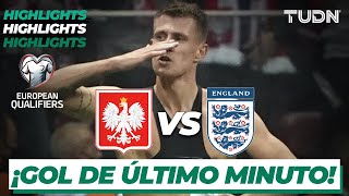 Highlights  Polonia vs Inglaterra  UEFA European Qualifiers 2021  TUDN [upl. by Llenyaj]