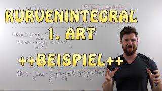 Kurvenintegral 1 Art skalar  BEISPIEL Masse eines Drahtes entlang einer Helix [upl. by Nickerson]