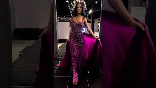 💜Jovani Couture Unveils Stunning Beaded Purple Dress with Chiffon Overlay for Elegant Occasion💜 [upl. by Ahseen915]