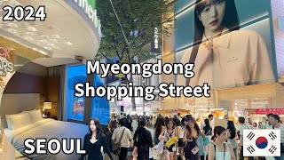 Seoul Myeongdong Street Night Market amp Hotel Tour  Korea Travel Guide 2024 [upl. by Meares]