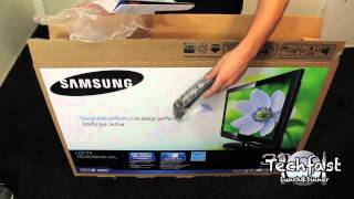 Samsung 32 inch Series 3 LCD HDTV Unboxing LN32C350 [upl. by Slen]