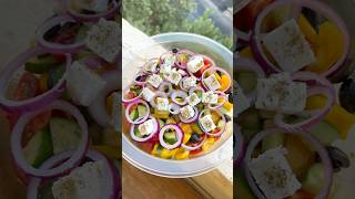 Հունական Աղցան  Greek Salad  Греческий Салат ￼kitchen cooking salad greece blog foodblogger [upl. by Anurb]