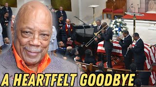 At 91 Popular Muscian Legend Quincy Jones Died Funeral Service Moments [upl. by Faina376]