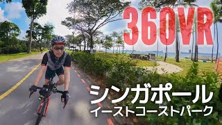 360VR Singapore EAST COAST PARK CYCRING by ROADBIKES 2024 insta 360 one X3 [upl. by Harwilll]