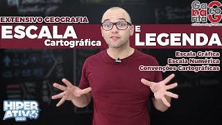 Escala Cartográfica e Legenda Como Calcular  Geografia Pro Enem [upl. by Heim813]