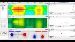 Eddyfi Tangential eddy current array TECA Test with Specimen [upl. by Fortuna]