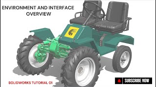 Solidworks Tutorial 01  Environment and interface overview solidworks innovation learning [upl. by Annairoc]