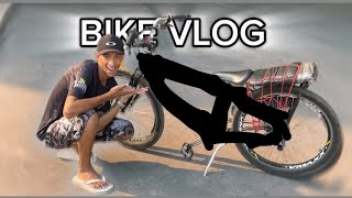 COMPREI MEU QUADRO NOVO🥳bike vlog [upl. by Anih]