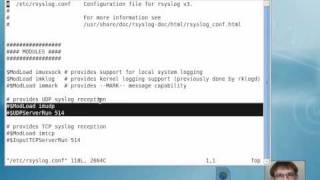 Simple forwarding with rsyslog video tutorial [upl. by Smaoht]