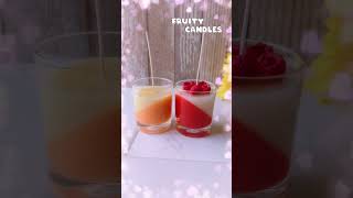 Fruity Candles🥭🫐🍓 candles candlemaking shorts [upl. by Blodget]