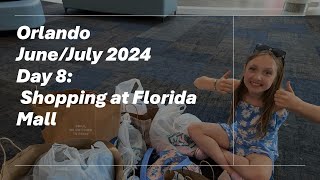 Orlando 2024  Day 8 Shopping at Florida Mall [upl. by Kenta]