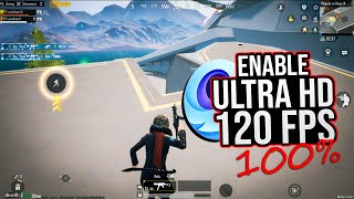 ULTRA HD  120 FPS UNLOCKED in gameloop with PROOF 💯 PUBG MOBILE 32 [upl. by Yenitsed456]