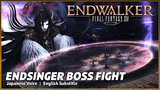 FFXIV ENDWALKER Endsinger Boss Fight Japanese Voice English subs [upl. by Aenil]