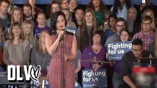 Demi Lovato  Yes Hillary Clinton Campaigns [upl. by Eleinad]