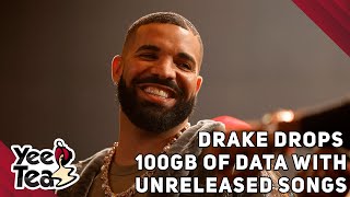 Drake Drops 100GB Of Data With Unreleased Songs  More [upl. by Adnirem]